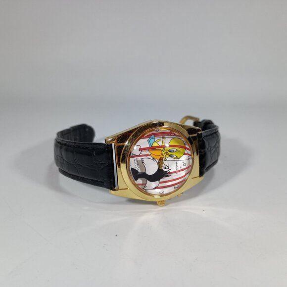 Armitron Tweety Bird & Sylvester Musical Watch Looney Tunes 1995 3D New Battery - Picture 10 of 12